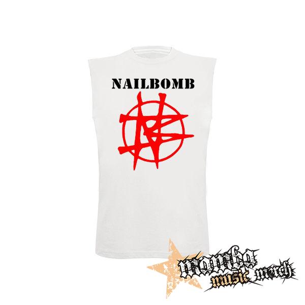 NAILBOMB - Logo Crest - biele detské tričko bez rukávov