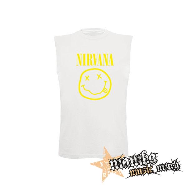 NIRVANA - Big Smile - biele detské tričko bez rukávov