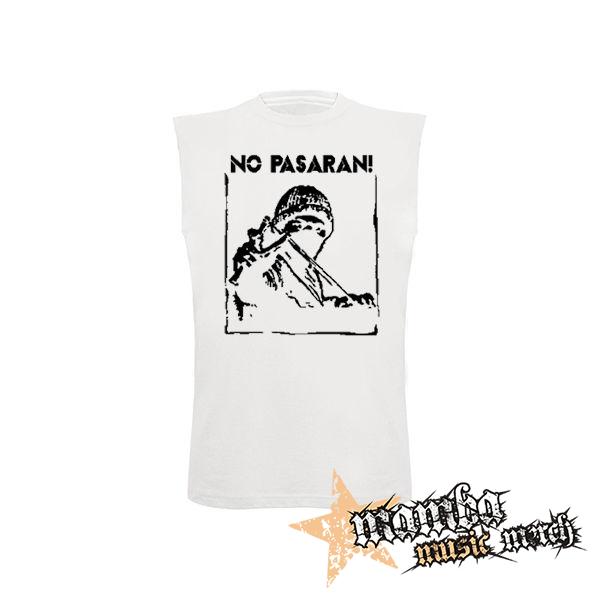 NO PASARAN - Logo Hero - biele detské tričko bez rukávov