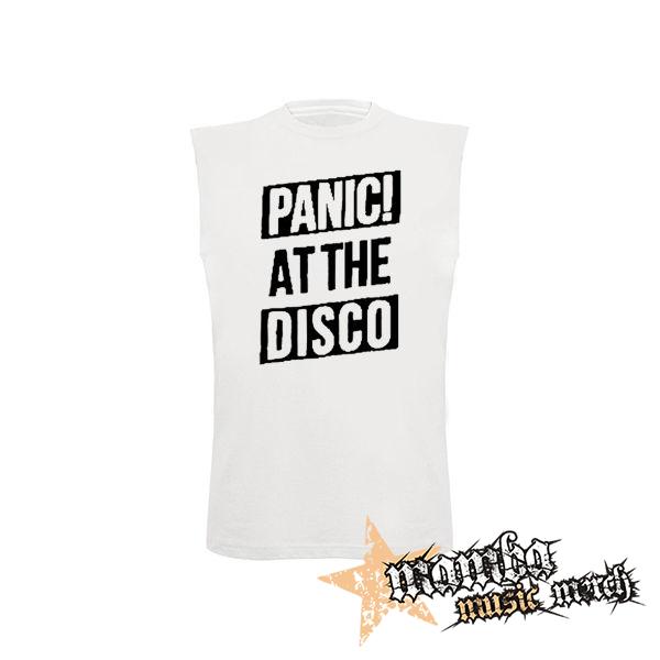 PANIC AT THE DISCO - Big Logo - biele detské tričko bez rukávov