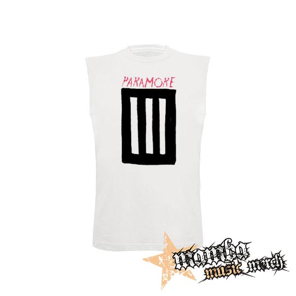 PARAMORE - 3 Bar - biele detské tričko bez rukávov