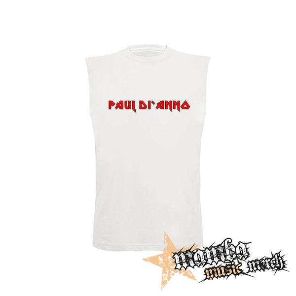 PAUL DI ANNO - Red Logo - biele detské tričko bez rukávov