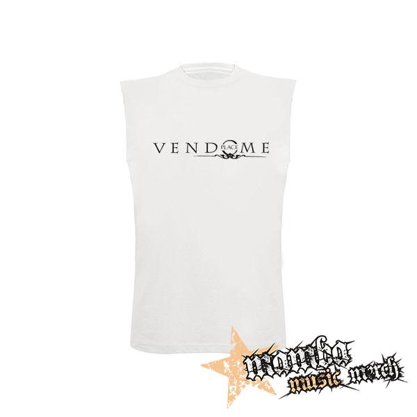 PLACE VENDOME - Logo - biele detské tričko bez rukávov