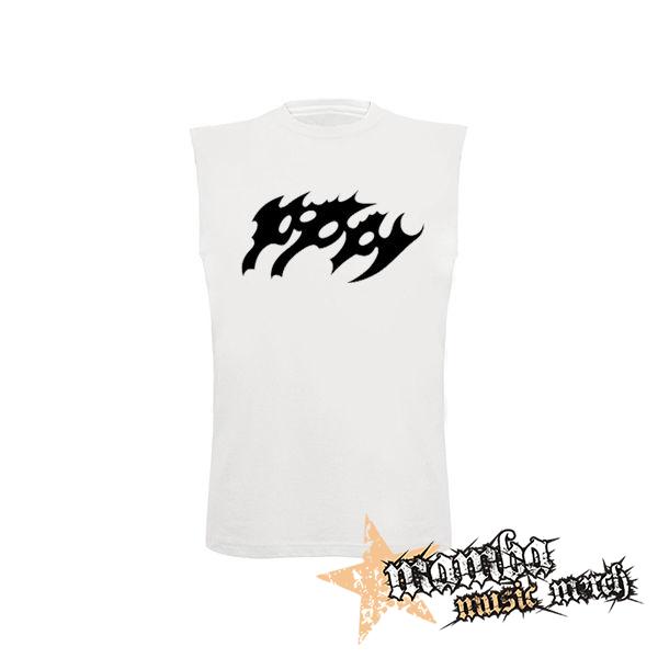 POPPY - Logo Simple - biele detské tričko bez rukávov