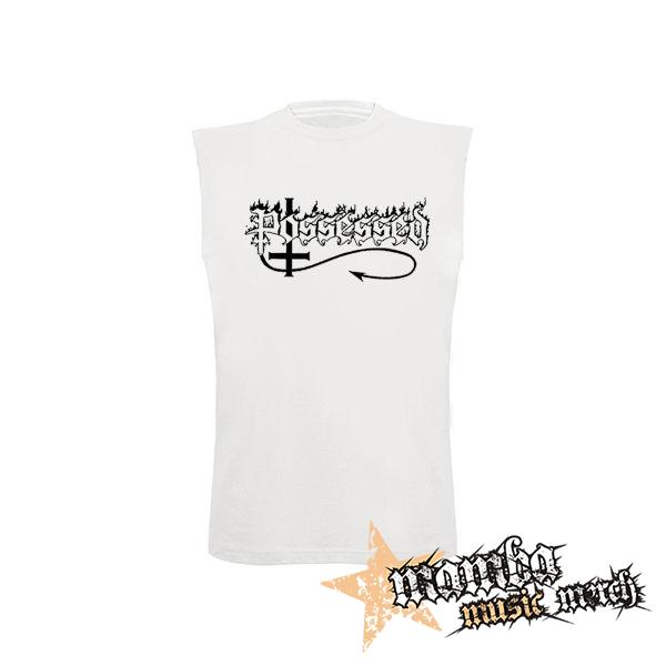 POSSESSED - Logo White - biele detské tričko bez rukávov