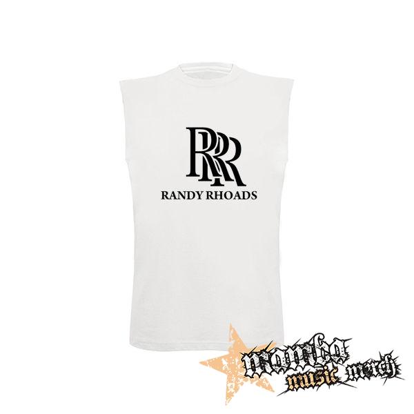 RANDY RHOADS - Logo - biele detské tričko bez rukávov