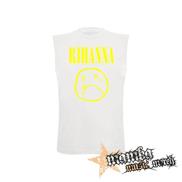 RIHANNA - biele detské tričko bez rukávov