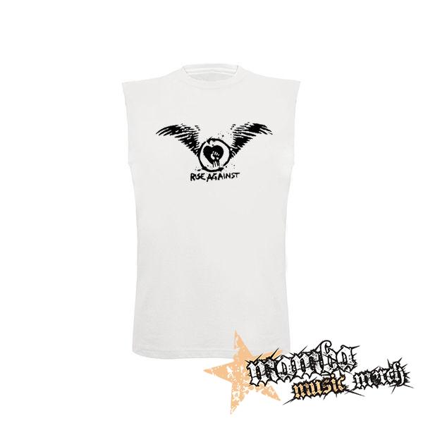 RISE AGAINST - Wings Logo - biele detské tričko bez rukávov