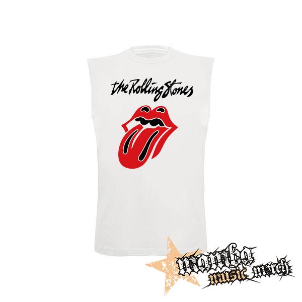 ROLLING STONES - Tongue - biele detské tričko bez rukávov