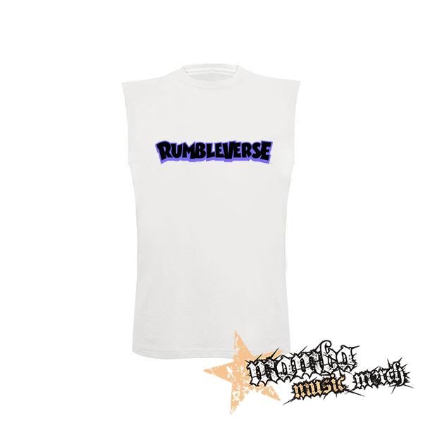 RUMBLEVERSE - Logo Blue - biele detské tričko bez rukávov
