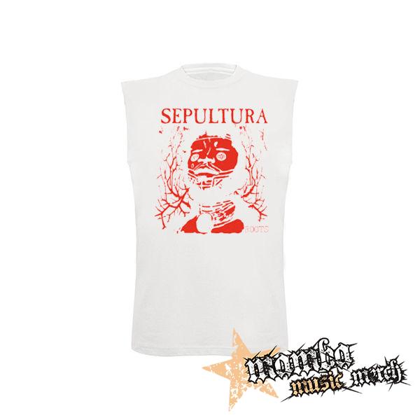 SEPULTURA - Roots Bloody Red - biele detské tričko bez rukávov