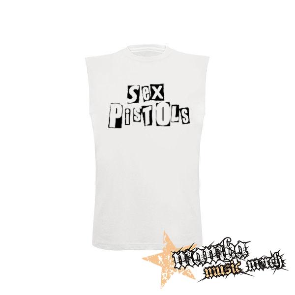 SEX PISTOLS - Logo - biele detské tričko bez rukávov