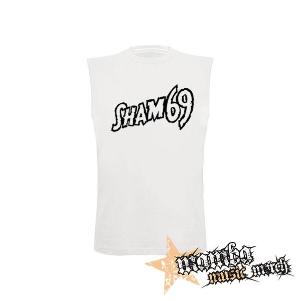 SHAM 69 - Logo - biele detské tričko bez rukávov