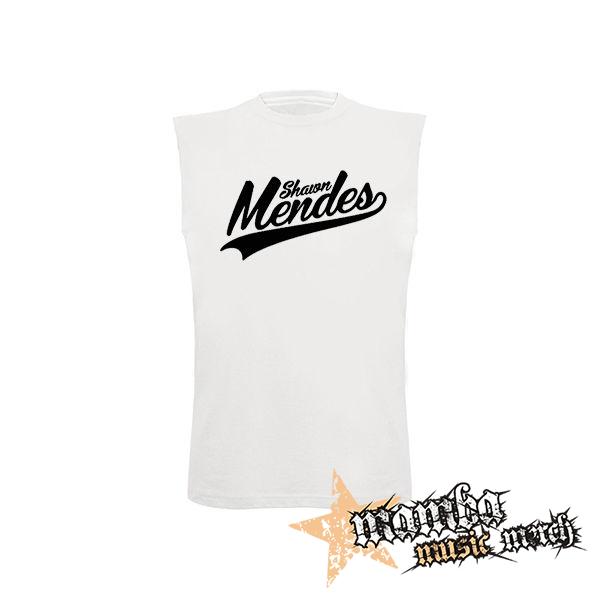 SHAWN MENDES - Logo - biele detské tričko bez rukávov