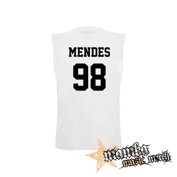 SHAWN MENDES - Mendes 98 - biele detské tričko bez rukávov