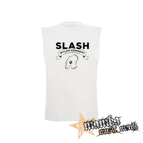 SLASH - Conspirators Myles Kennedy Face - biele detské tričko bez rukávov