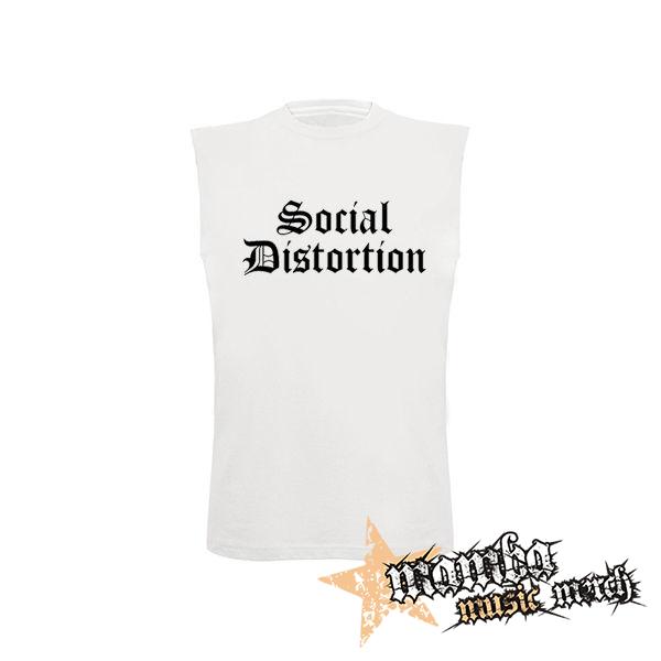 SOCIAL DISTORTION - Logo - biele detské tričko bez rukávov