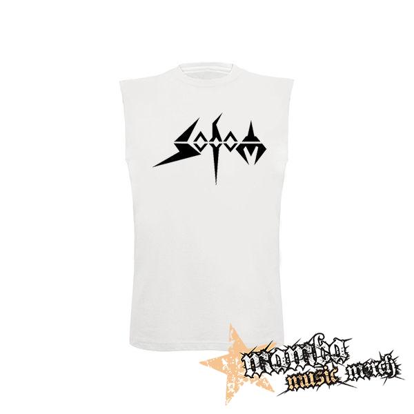 SODOM - Logo - biele detské tričko bez rukávov