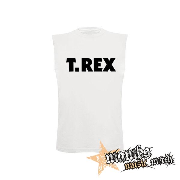 T.REX - Logo Glamrock Band Legend - biele detské tričko bez rukávov