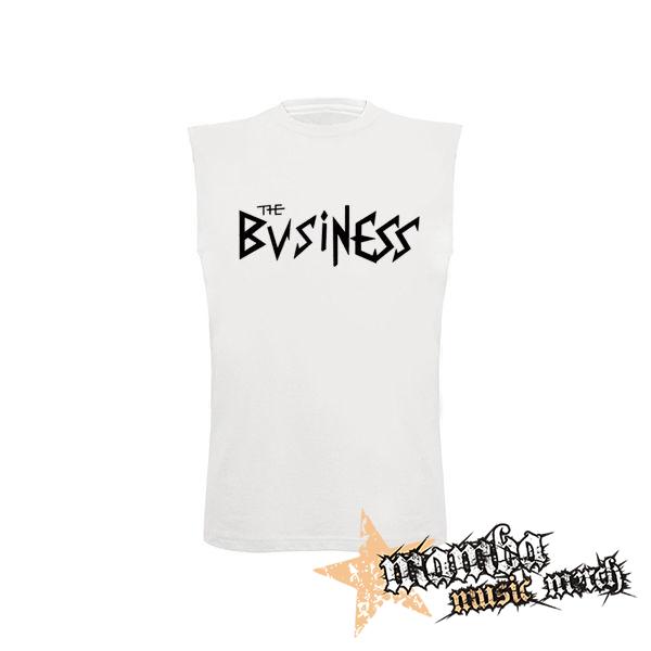 THE BUSINESS - Logo - biele detské tričko bez rukávov