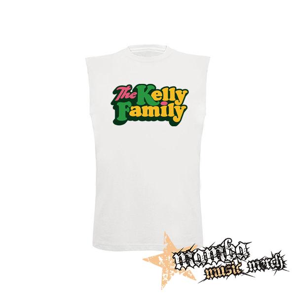THE KELLY FAMILY - Logo Colour - biele detské tričko bez rukávov