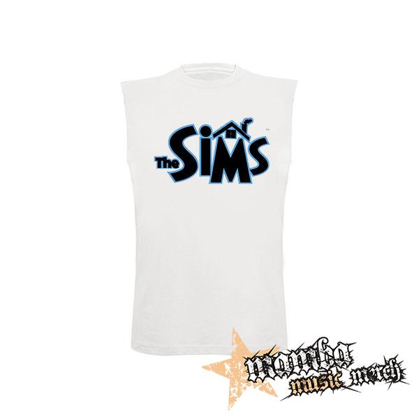 THE SIMS - Logo - biele detské tričko bez rukávov