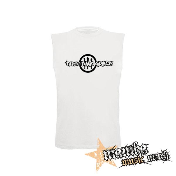 THREE DAYS GRACE - Logo - biele detské tričko bez rukávov