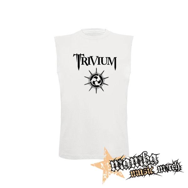 TRIVIUM - White Logo - biele detské tričko bez rukávov