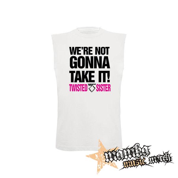 TWISTED SISTER - Were Not Gonna Take It  Motive 2 - biele detské tričko bez rukávov