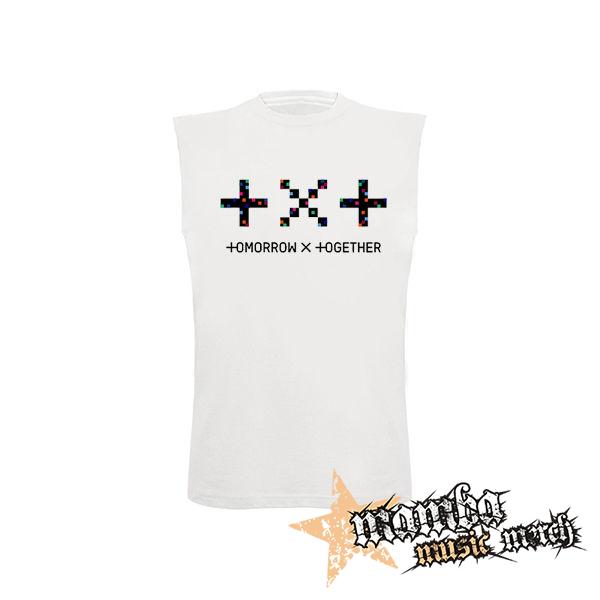 TXT - TOMORROW X TOGETHER - Logo - biele detské tričko bez rukávov