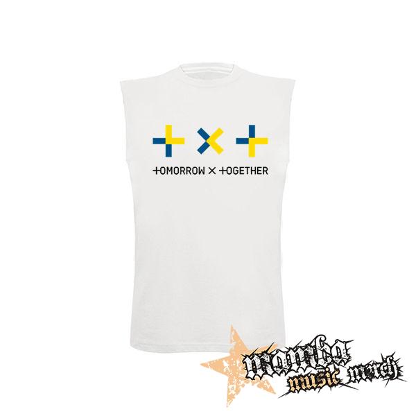 TXT - TOMORROW X TOGETHER - Logo Symbol - biele detské tričko bez rukávov