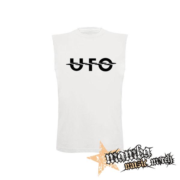 UFO - Logo Hardrock Band - biele detské tričko bez rukávov