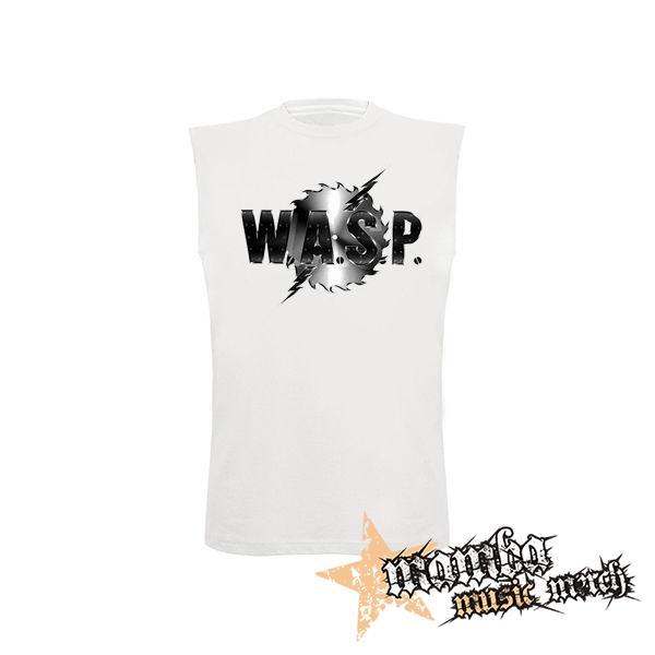 W.A.S.P. - Logo - biele detské tričko bez rukávov