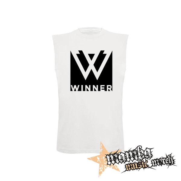 WINNER - Logo K-Pop Band Motive 2 - biele detské tričko bez rukávov