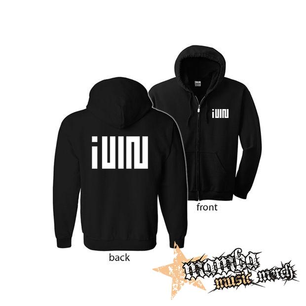 (G)I-DLE - Logo Kpop Band - (Hoodie Zip-Up) zipsová čierna mikina