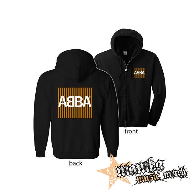 ABBA - Voyage Lines (Hoodie Zip-Up) zipsová čierna mikina