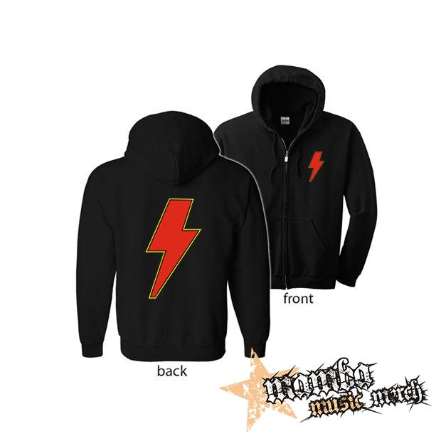 ACDC - Power Up Sign Crest Logo (Hoodie Zip-Up) zipsová čierna mikina