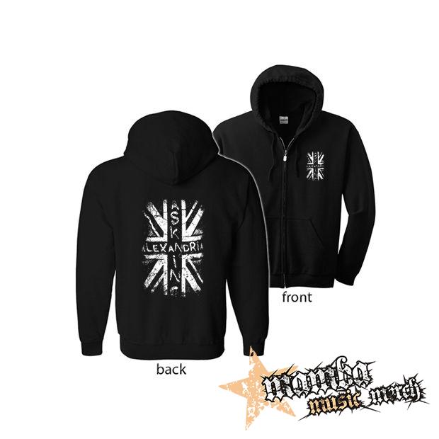 ASKING ALEXANDRIA - White Flag (Hoodie Zip-Up) zipsová čierna mikina