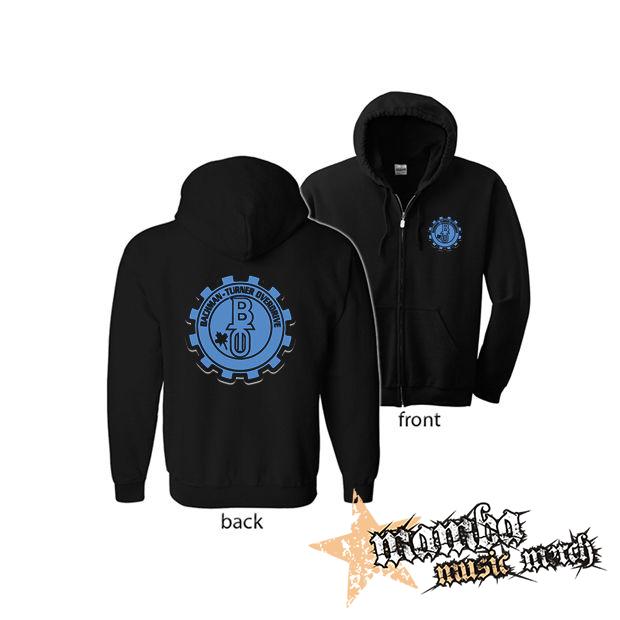 BACHMAN-TURNER OVERDRIVE - Logo (Hoodie Zip-Up) zipsová čierna mikina