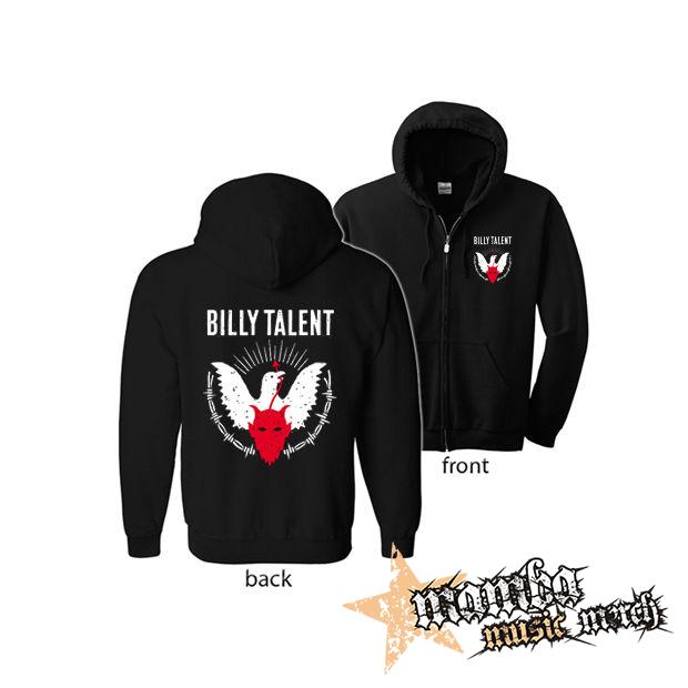 BILLY TALENT - Devil Dove (Hoodie Zip-Up) zipsová čierna mikina