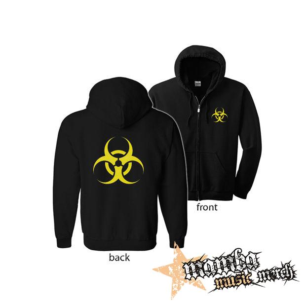 BIOHAZARD - Znak (Hoodie Zip-Up) zipsová čierna mikina