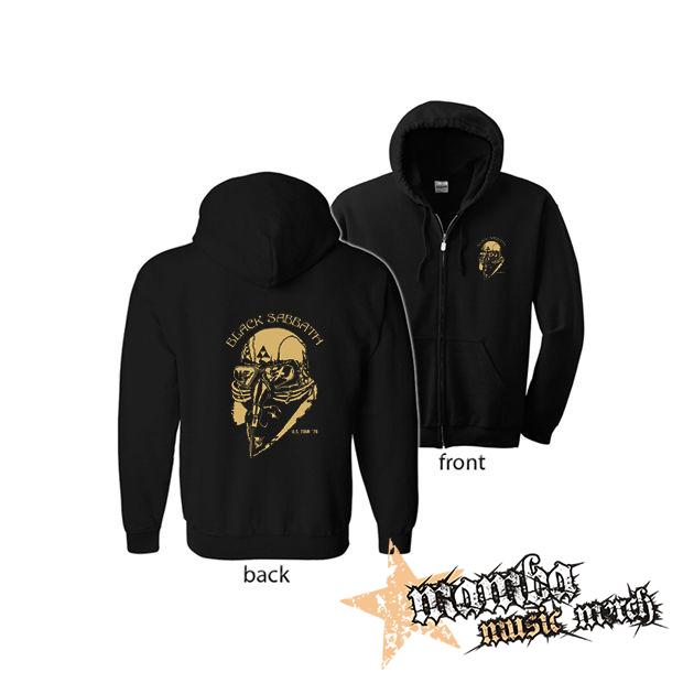 BLACK SABBATH - Avengers US Tour 78 (Hoodie Zip-Up) zipsová čierna mikina