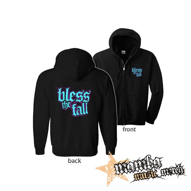 BLESSTHEFALL - Logo (Hoodie Zip-Up) zipsová čierna mikina