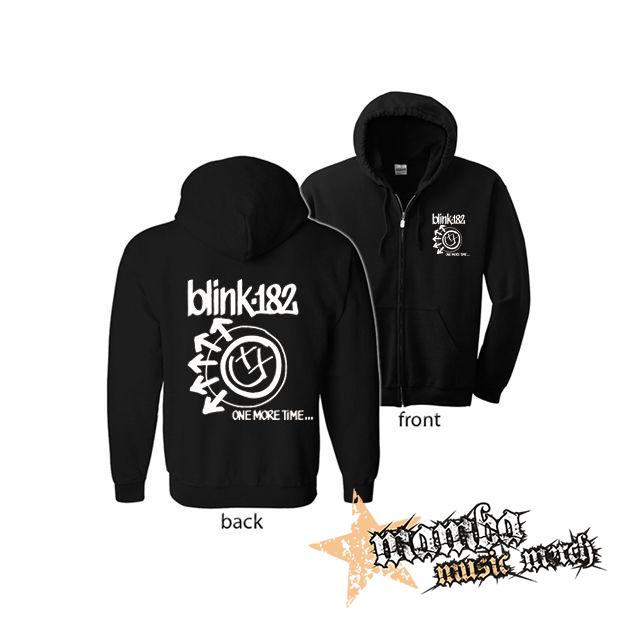 BLINK 182 - One More Time (Hoodie Zip-Up) zipsová čierna mikina