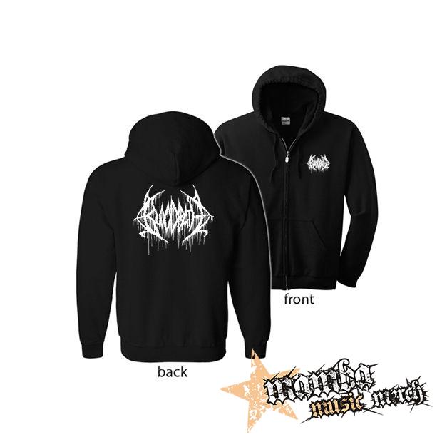BLOODBATH - Logo (Hoodie Zip-Up) zipsová čierna mikina