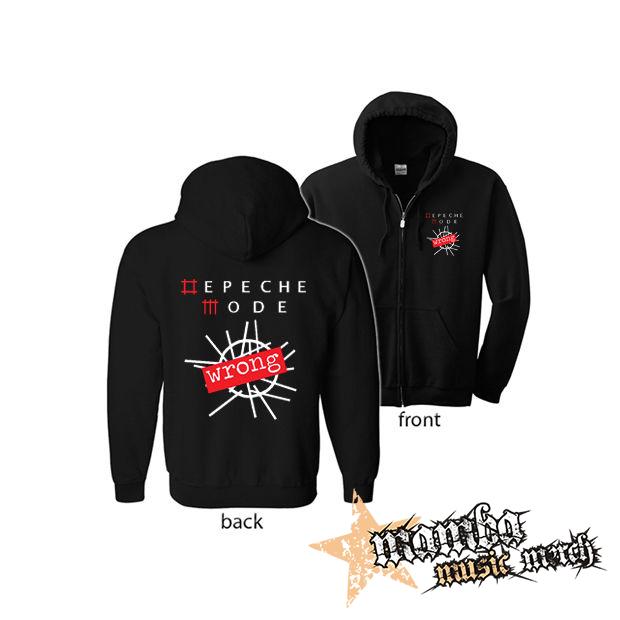 DEPECHE MODE - Wrong (Hoodie Zip-Up) zipsová čierna mikina