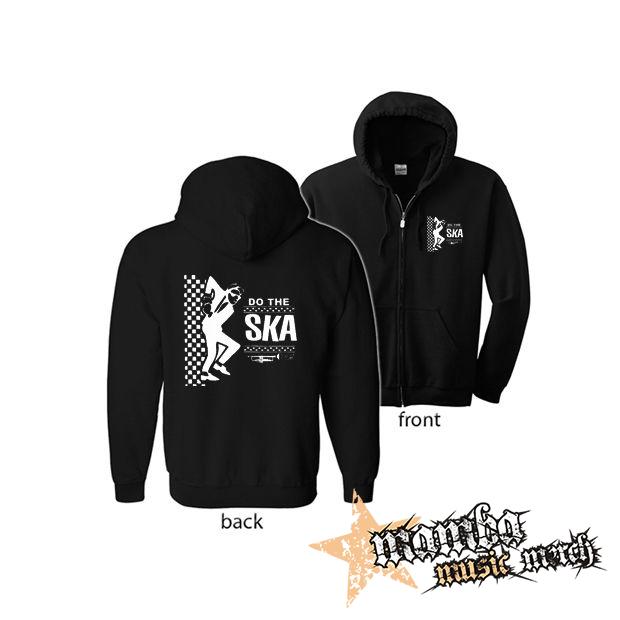 DO THE SKA (Hoodie Zip-Up) zipsová čierna mikina