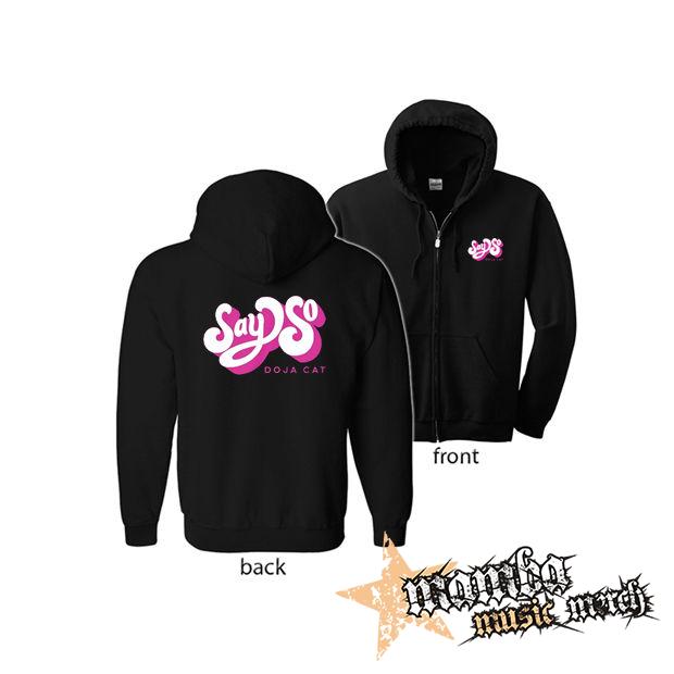 DOJA CAT - Say So (Hoodie Zip-Up) zipsová čierna mikina