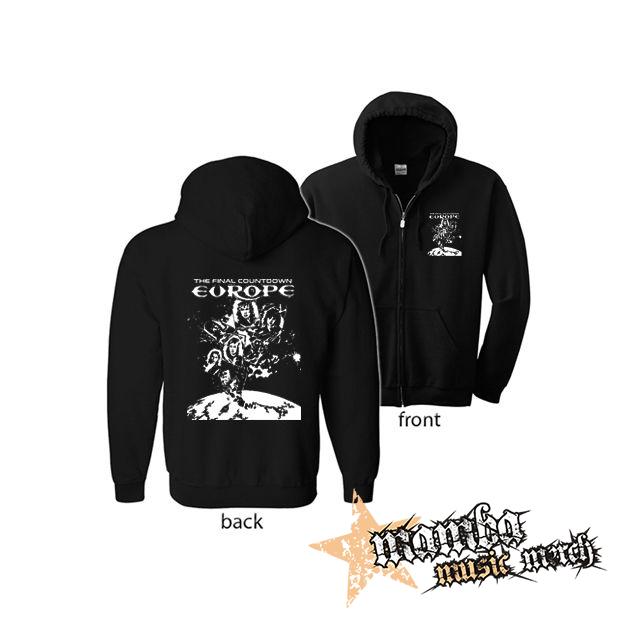 EUROPE - The Final Countdown (Hoodie Zip-Up) zipsová čierna mikina