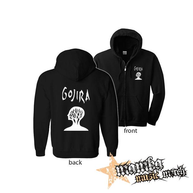 GOJIRA - Crest (Hoodie Zip-Up) zipsová čierna mikina